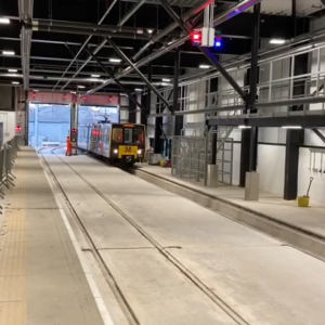 First Metro Train Arrives at new Nexus Learning Centre